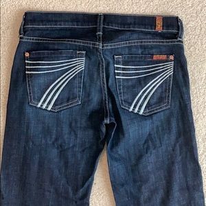7 for All Mankind Jeans. Dojo Size 24 dark color
